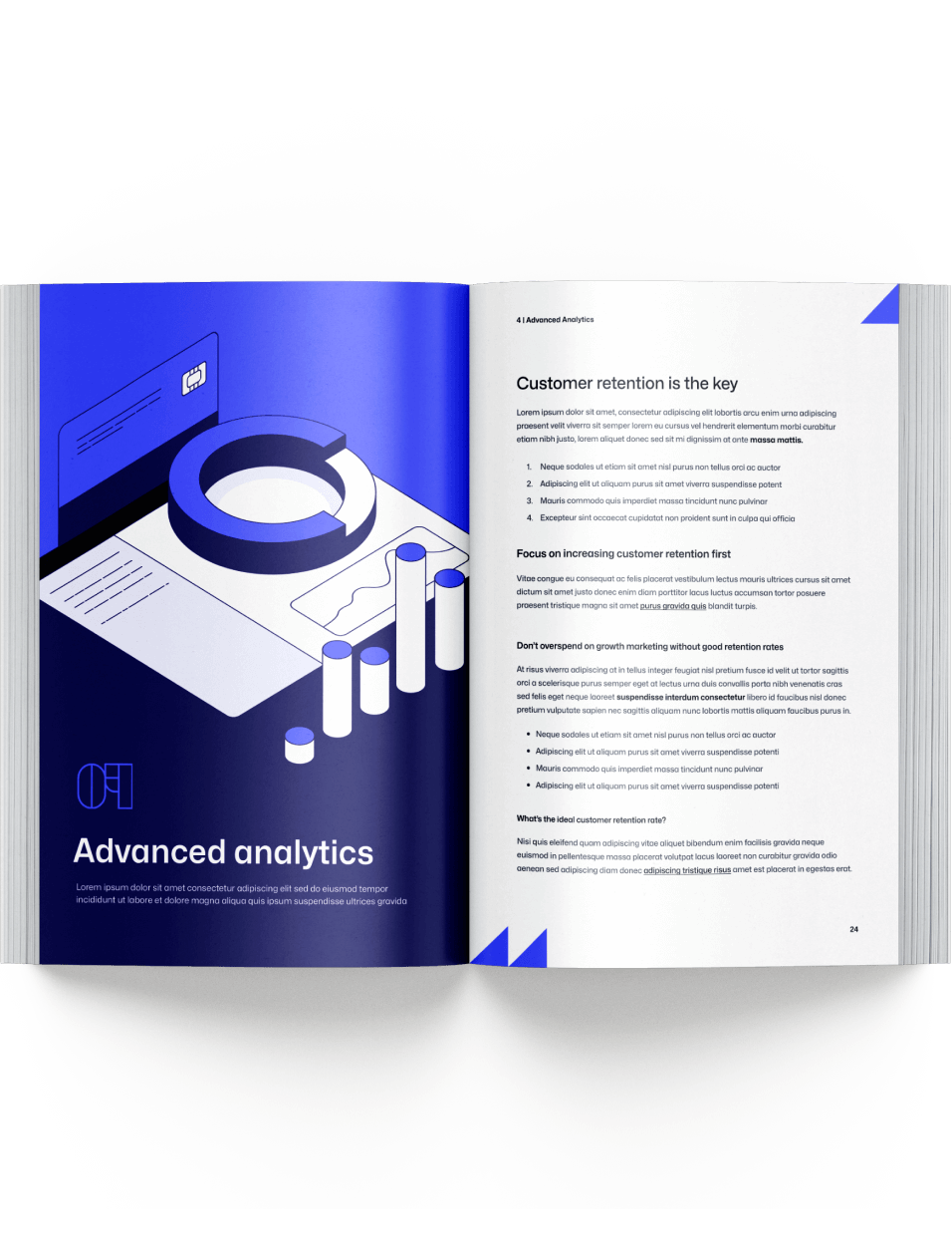 Analytics Book Open Image - Reader X Webflow Template