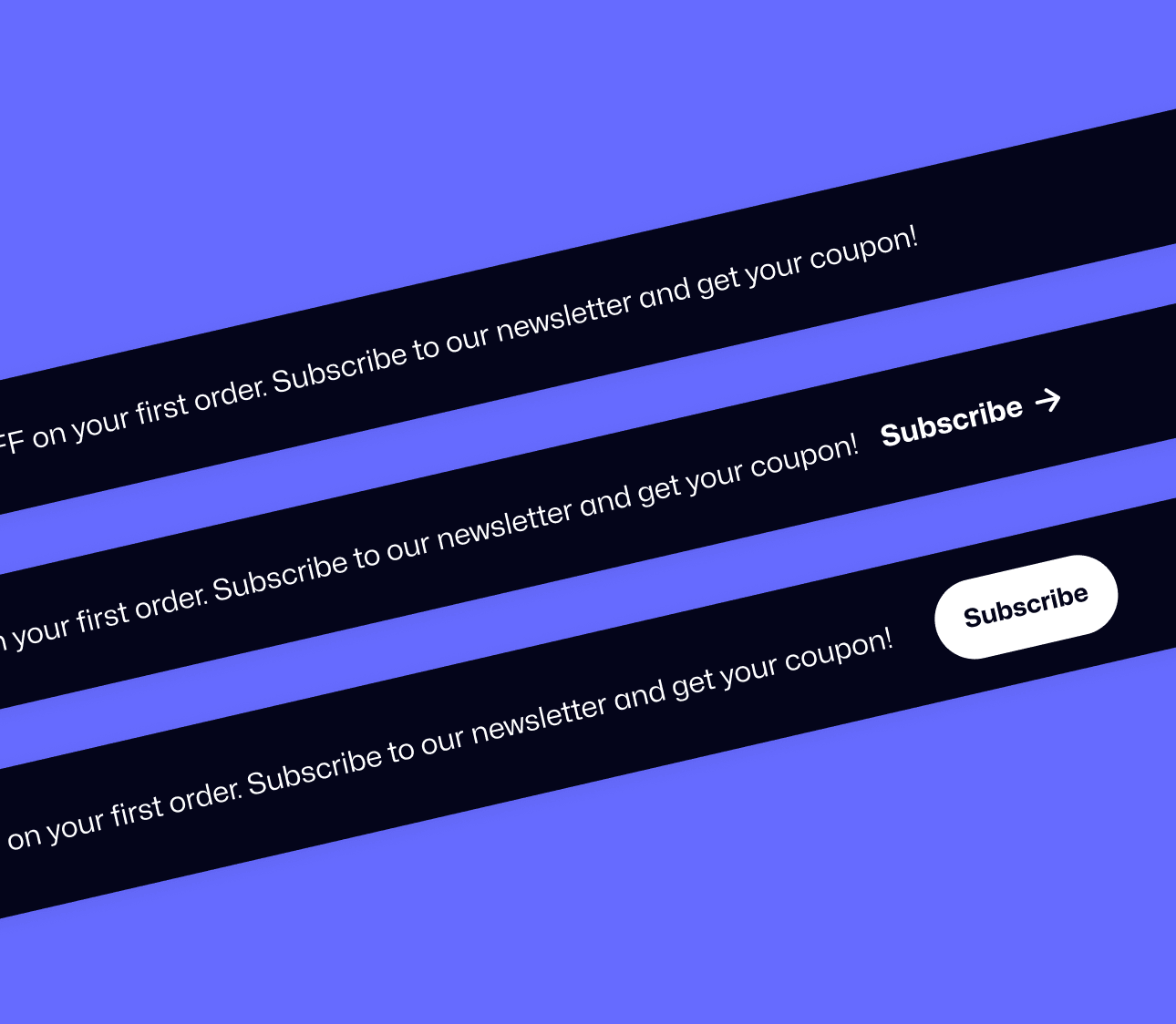 Reader X - 3 Notification Bars - Ebook Webflow Template