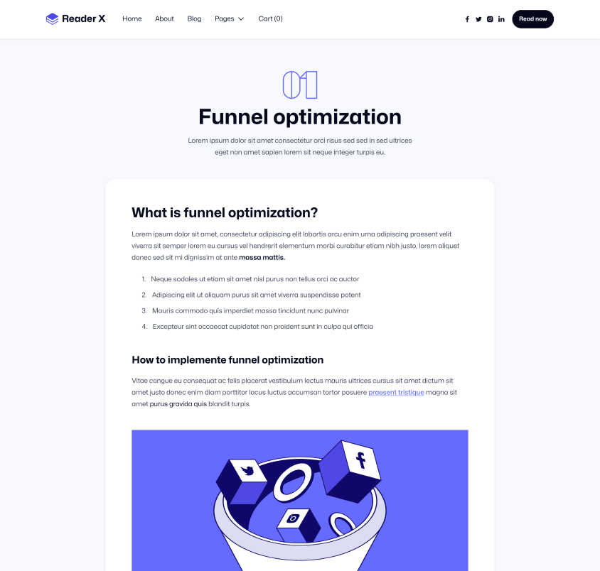 Reader X - Chapter Single Page - Ebook Webflow Template